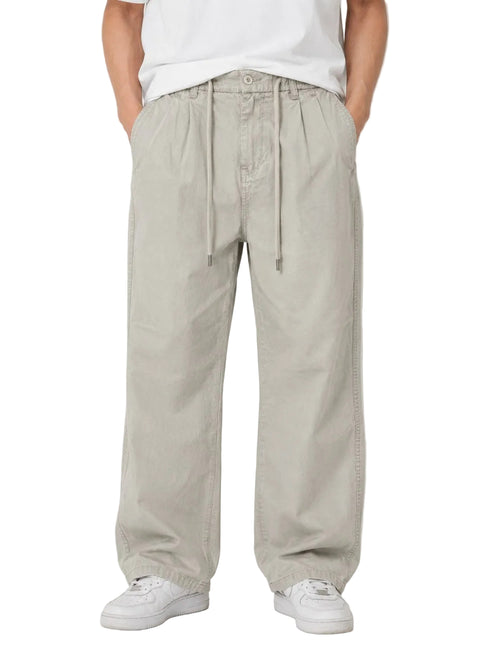 Oversized Wide Leg Gabardine Pants
