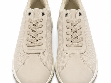 Minimal Lace-Up Casual Sneakers Dotted