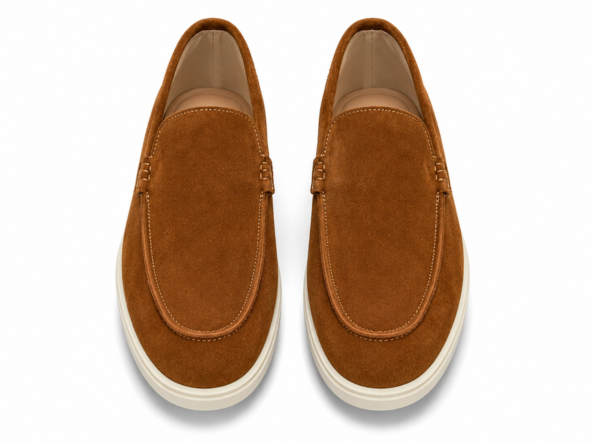 CloudStep Suede Slip-On Loafers