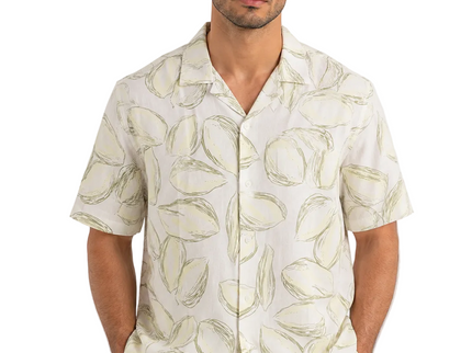 Lemon Botanical Print Relaxed Fit Shirt