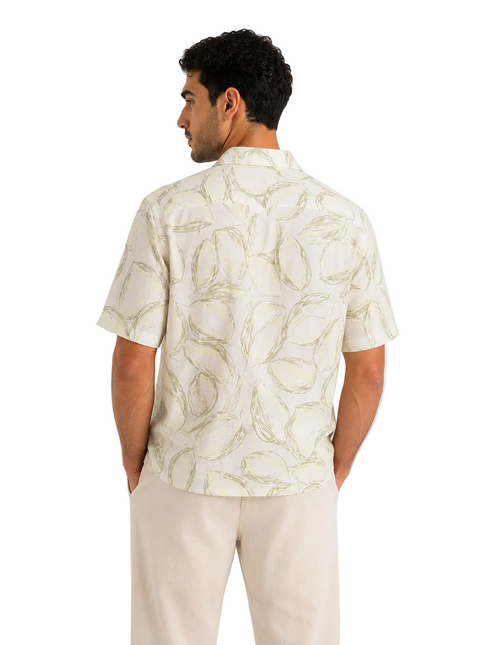 Lemon Botanical Print Relaxed Fit Shirt