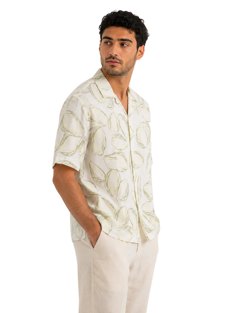 Lemon Botanical Print Relaxed Fit Shirt