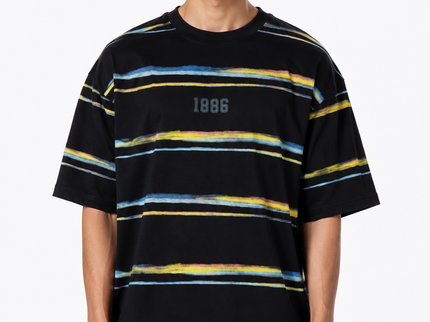Crew Neck Oversized Fit Striped T-Shirt