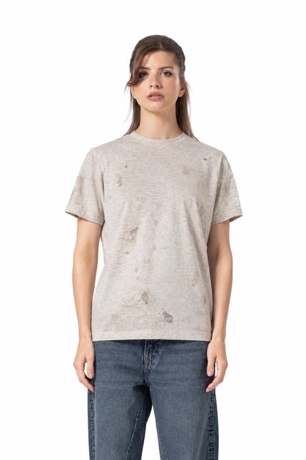 Little Velvet Textured Slim Fit T-Shirt