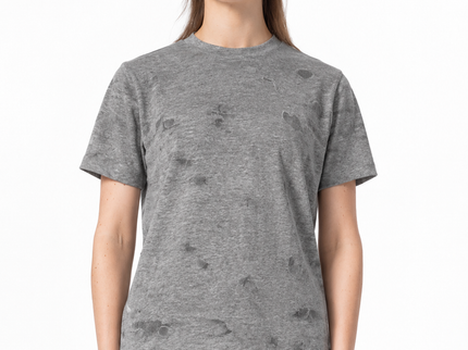 Little Velvet Textured Slim Fit T-Shirt