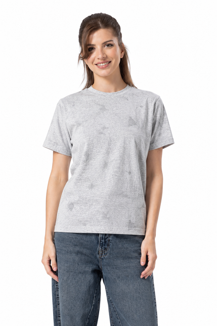 Little Velvet Textured Slim Fit T-Shirt