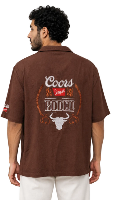 Vintage Coors Embroidered Oversized Shirt