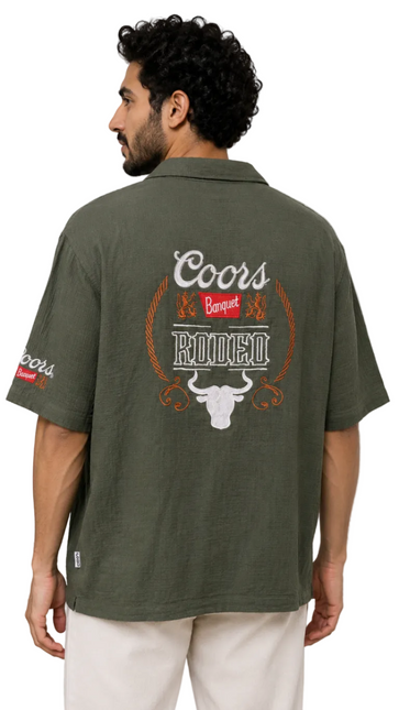 Vintage Coors Embroidered Oversized Shirt