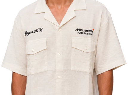 McLaren Racing Linen Overshirt – Off White