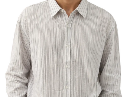 Vertical Stripe Linen Shirt