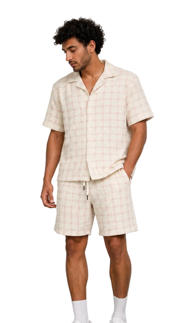 Check Textured Resort Set