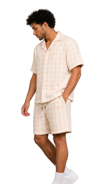 Check Textured Resort Set