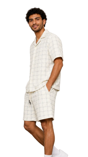 Check Textured Resort Set
