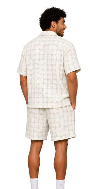 Check Textured Resort Set