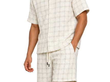Check Textured Resort Set