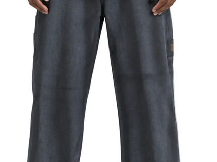 Wide Leg Cuffed Trousers – Charcoal