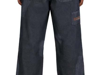 Relaxed Straight-Leg Trousers – Charcoal