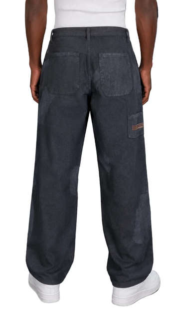 Relaxed Straight-Leg Trousers – Charcoal