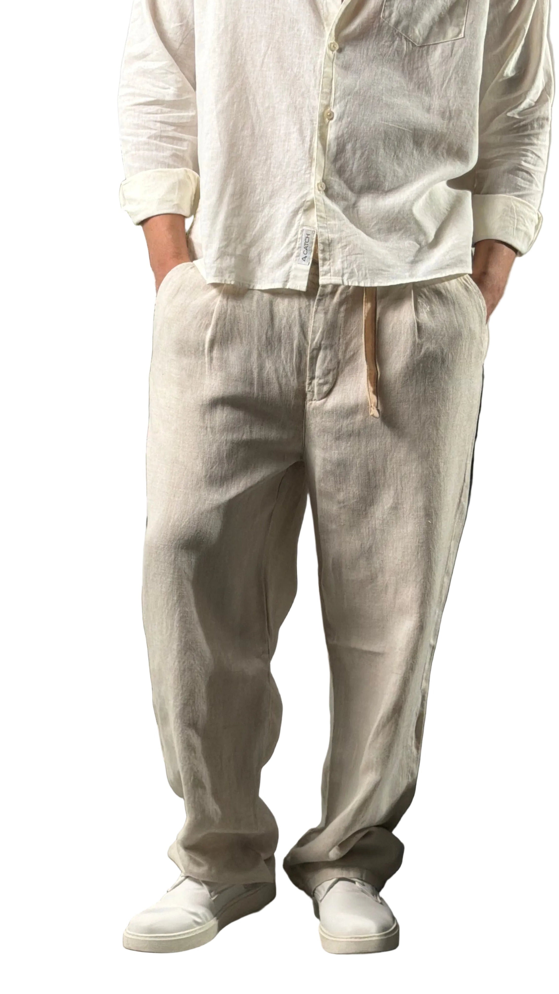Relaxed Linen Blend Pants