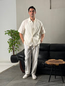 Relaxed Short Sleeve Linen Shirt