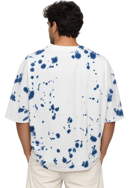 Blue Splash Oversized T-Shirt