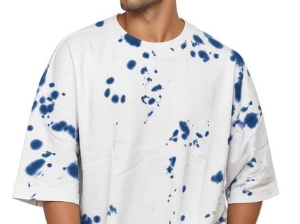 Blue Splash Oversized T-Shirt