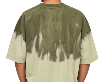 Olive Distressed Wash Oversized T-Shirt