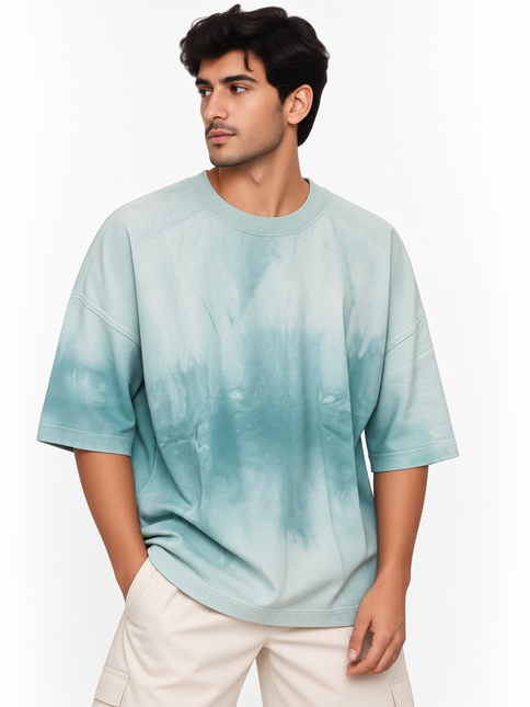 Aqua Mist Wash Oversized T-Shirt