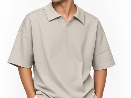 Sign Open Collar T-Shirt