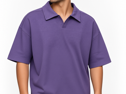 Sign Open Collar T-Shirt