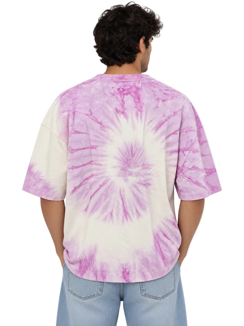 Pink Burst Tie-Dye Oversized T-Shirt