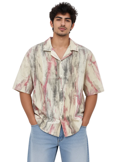 Vintage Wash Camp Collar Shirt