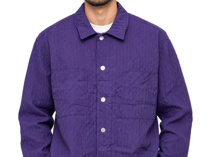 Textured Pockets Utility Jacket