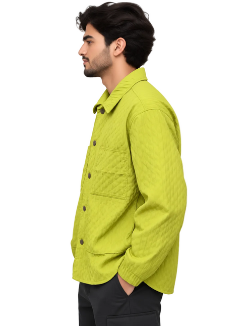 Textured Pockets Utility Jacket