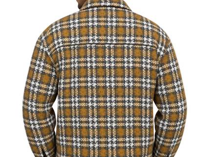 Mustard Plaid Overshirt Jacket