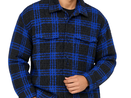 Heritage Grid Wool Jacket Over Shirt