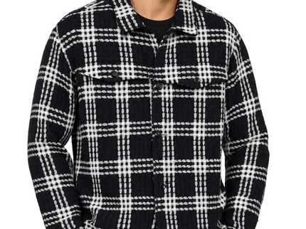 Heritage Grid Wool Jacket Over Shirt