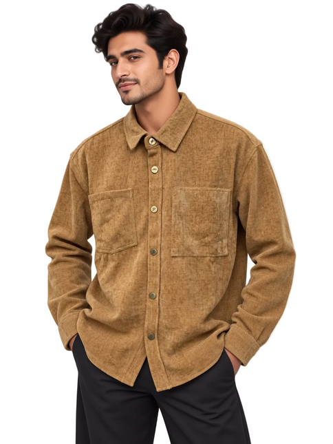 Velvet Utility Overshirt