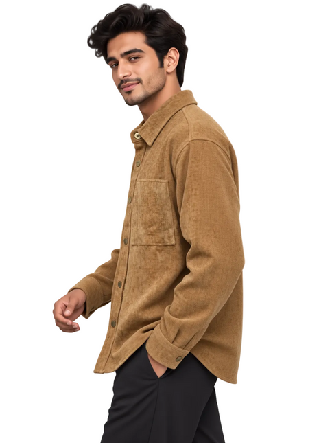 Velvet Utility Overshirt