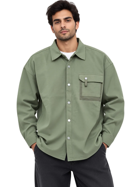 Sage Utility Classy Overshirt