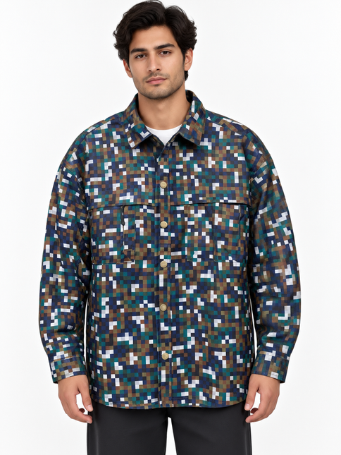 Pixel Camo Utility Overshirt
