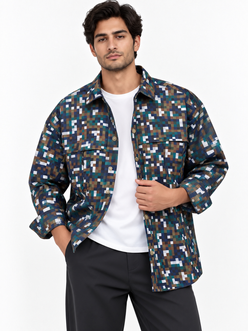 Pixel Camo Utility Overshirt