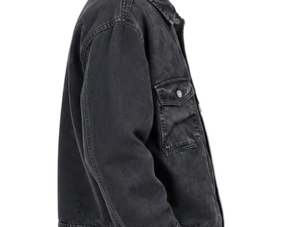 Vintage Black Washed Denim Jacket
