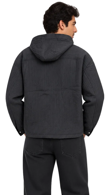 Urban Quilted Hooded Utility Jacket