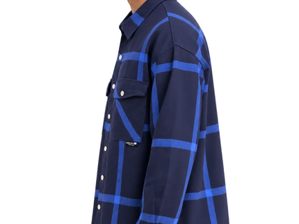 Electric Grid Utility Overshirt – Navy & Blue