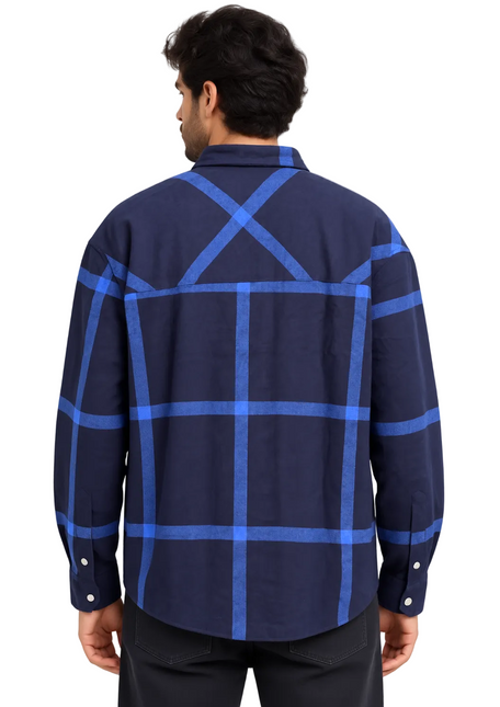 Electric Grid Utility Overshirt – Navy & Blue