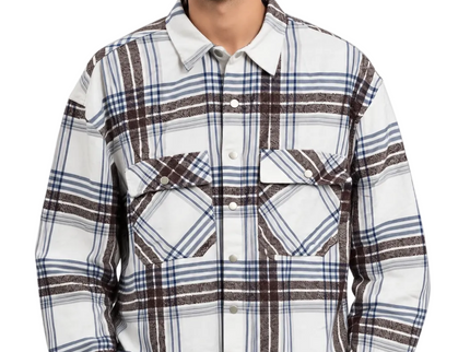 Midnight Grid Utility Overshirt