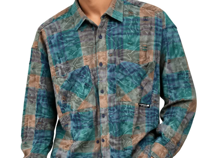 Abstract Patchwork Overshirt