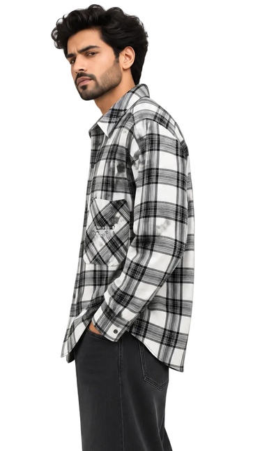 Abstract Patchwork Overshirt