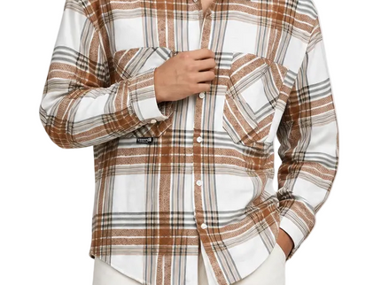 Cocoa Grid Utility Overshirt